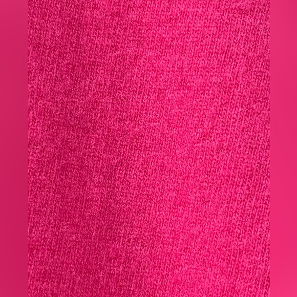 Vintage David Brown Wool Quarter Buttoned Mock Neck in Pink Oversized size S - Picture 10 of 11